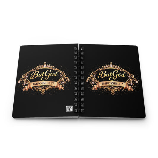 Journal - "But God" Inspirational Spiral Notebook (Christian Faith, Encouragement)