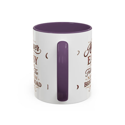 Inspirational Faith Coffee Mug — "The Answer Is Easy to Find, Follow the Narrow Brick Road"