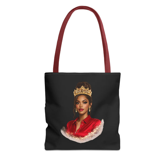 "But God" Portrait Tote Bag — Elegant Royalty Art Tote