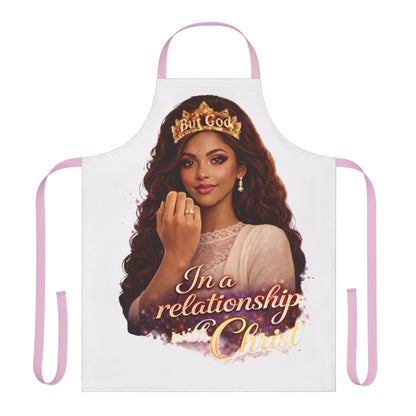 Christian Inspirational Apron — "In a Relationship with Christ" Kitchen Apron