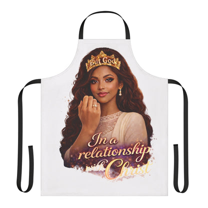 Christian Inspirational Apron — "In a Relationship with Christ" Kitchen Apron