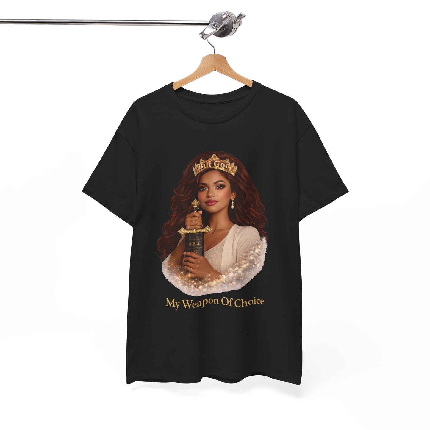 T‑Shirt — "My Weapon Of Choice" Queen with Trophy Graphic