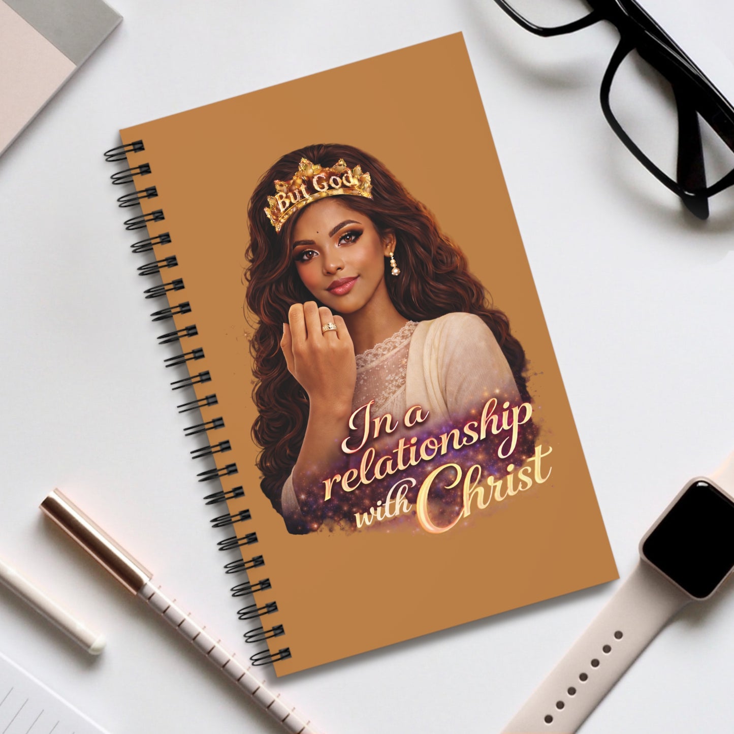 Christian Spiral Journal — "In a Relationship with Christ" Faith Notebook