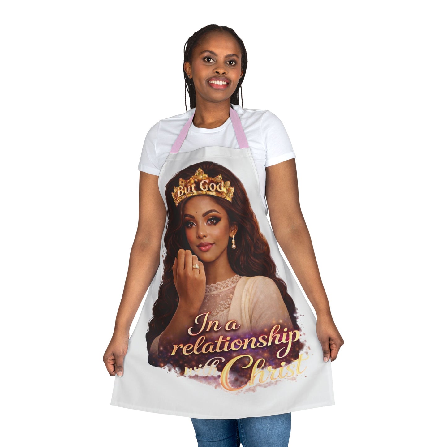 Christian Inspirational Apron — "In a Relationship with Christ" Kitchen Apron