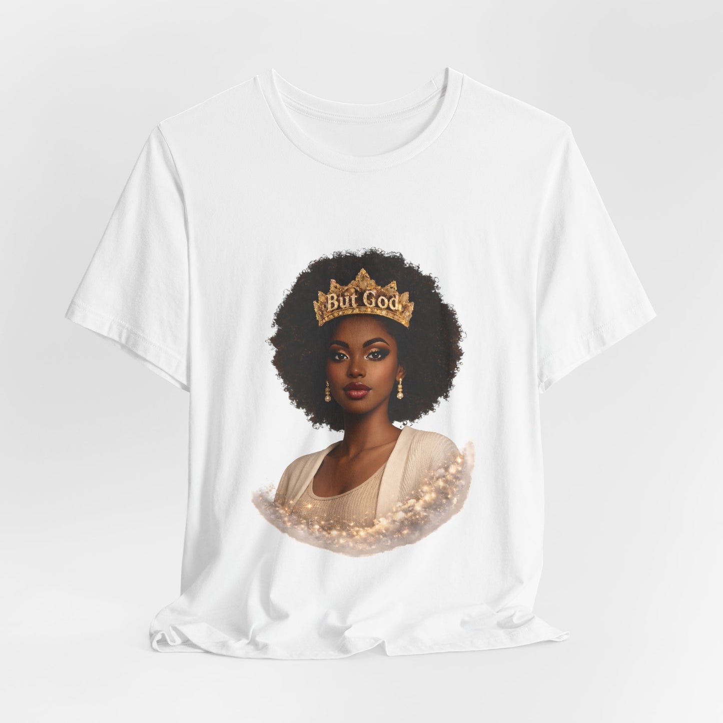 T-Shirt — Black Queen with Crown "Built Good" Graphic