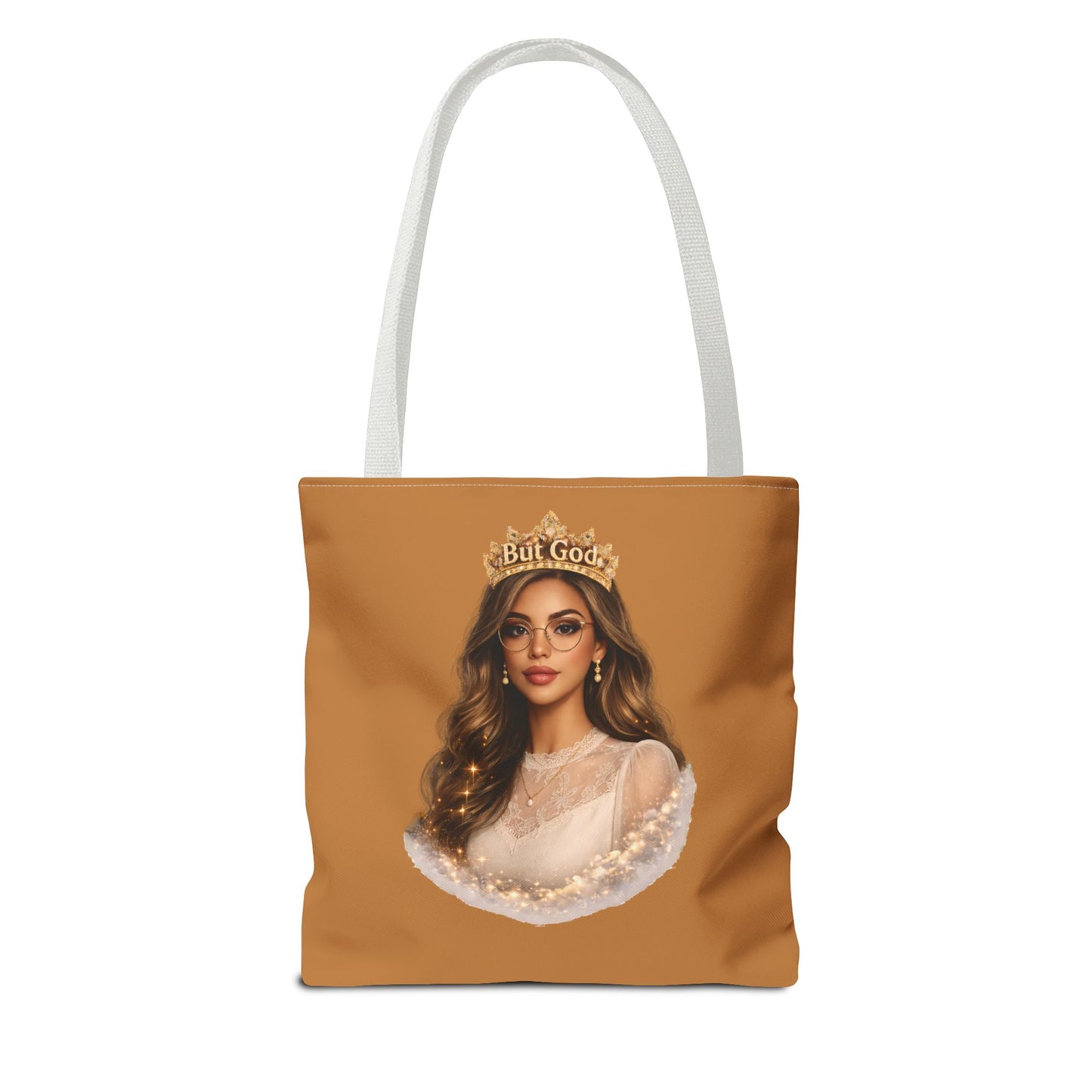 "But God" Portrait Tote Bag – Inspirational Art Tote