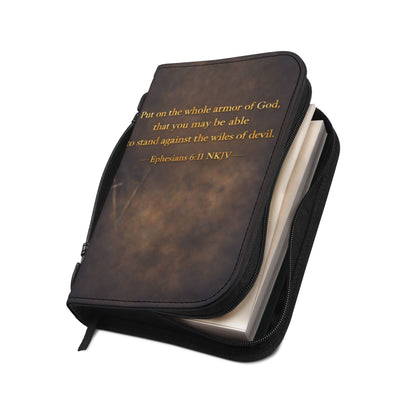 Prayer Is My Weapon Bible Cover — Ephesians 6:11 Scripture Zippered Bible Case