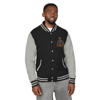 Letterman Jacket — "I Am a Man Who Walks in Truth" Graphic Varsity Jacket