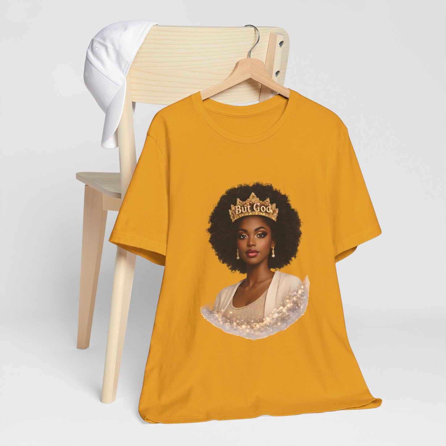 T-Shirt — Black Queen with Crown "Built Good" Graphic