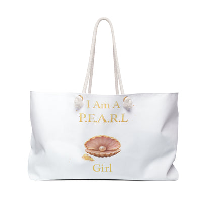 I Am a P.E.A.R.L. Pearl Shell Beach Tote