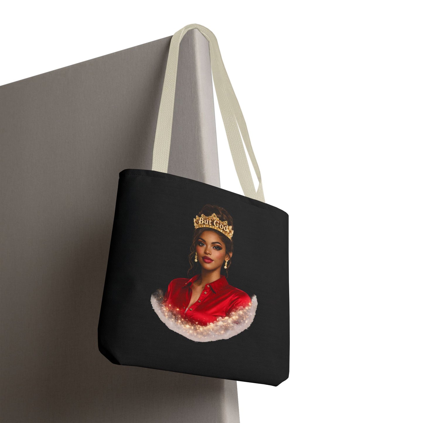 "But God" Portrait Tote Bag — Elegant Royalty Art Tote