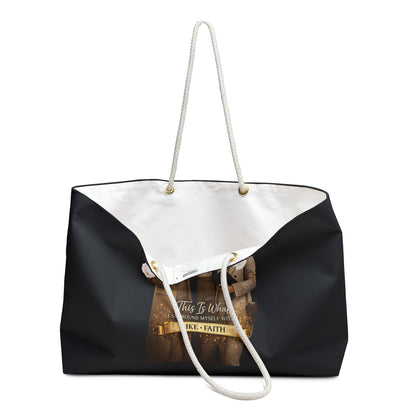 Stylish 'Like Faith' — Chic Travel Tote with Inspirational Design