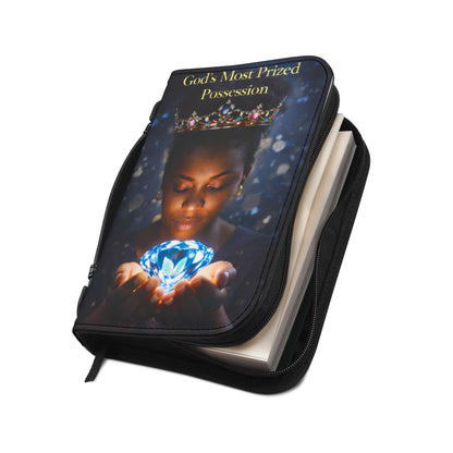 Bible Cover — "God's Most Prized Possession" Inspirational Zippered Bible Case (Isaiah 43:4)