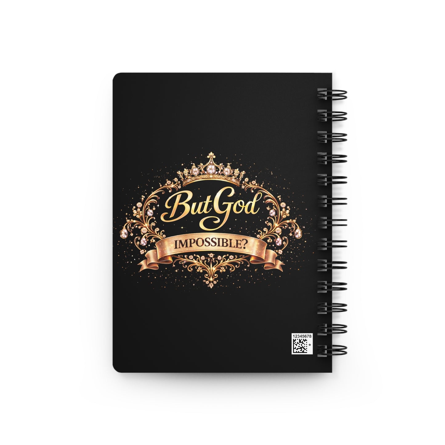 Journal - "But God" Inspirational Spiral Notebook (Christian Faith, Encouragement)