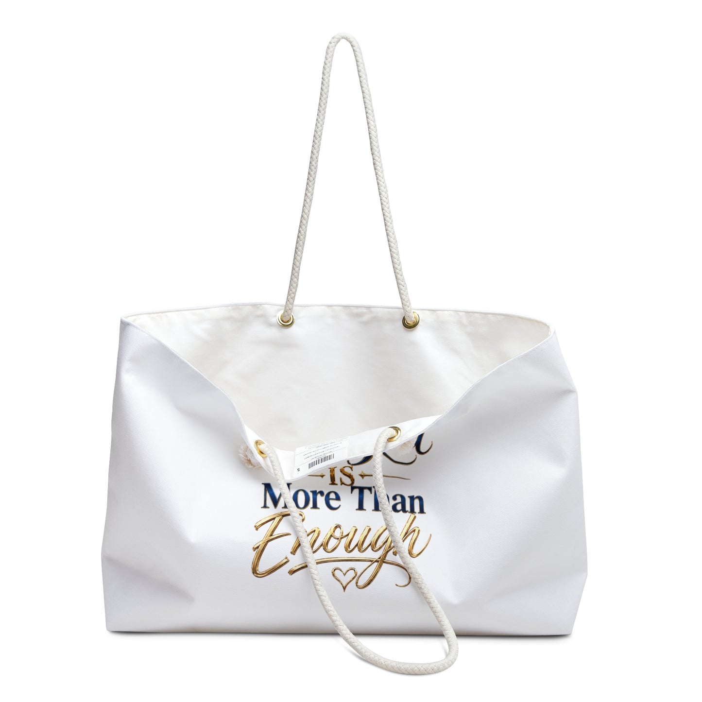 Tote Bag — "My God Is More Than Enough" Inspirational Travel Tote