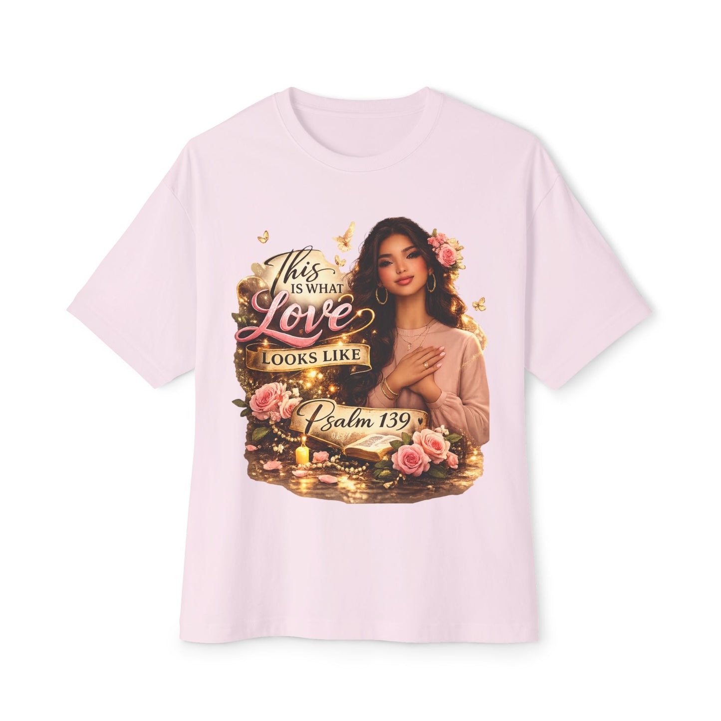 Christian Tee — "This Is What Love Looks Like" Psalm 139 Inspirational Shirt