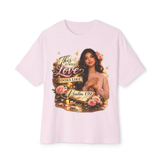 Christian Tee — "This Is What Love Looks Like" Psalm 139 Inspirational Shirt