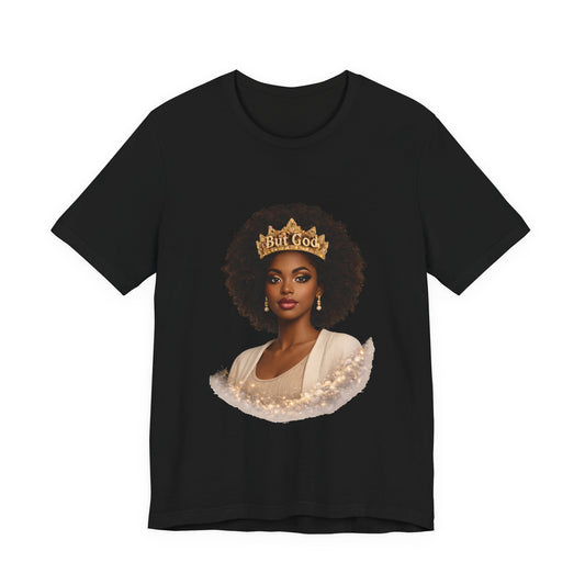 T-Shirt — Black Queen with Crown "Built Good" Graphic