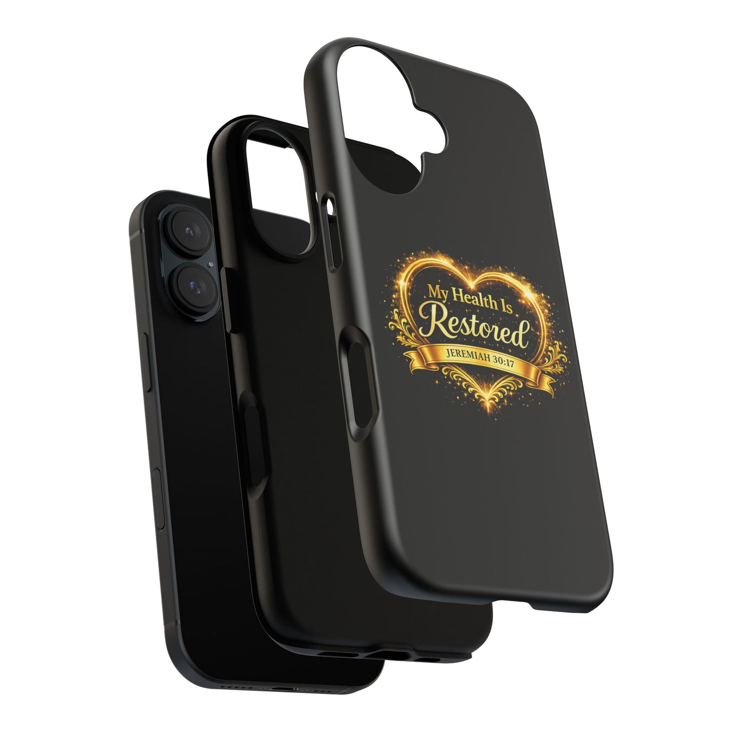 Phone Case — "My Health Is Restored" Christian Faith Design (Jeremiah 30:17)