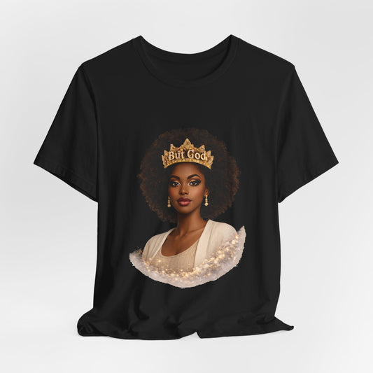 T-Shirt — Black Queen with Crown "Built Good" Graphic