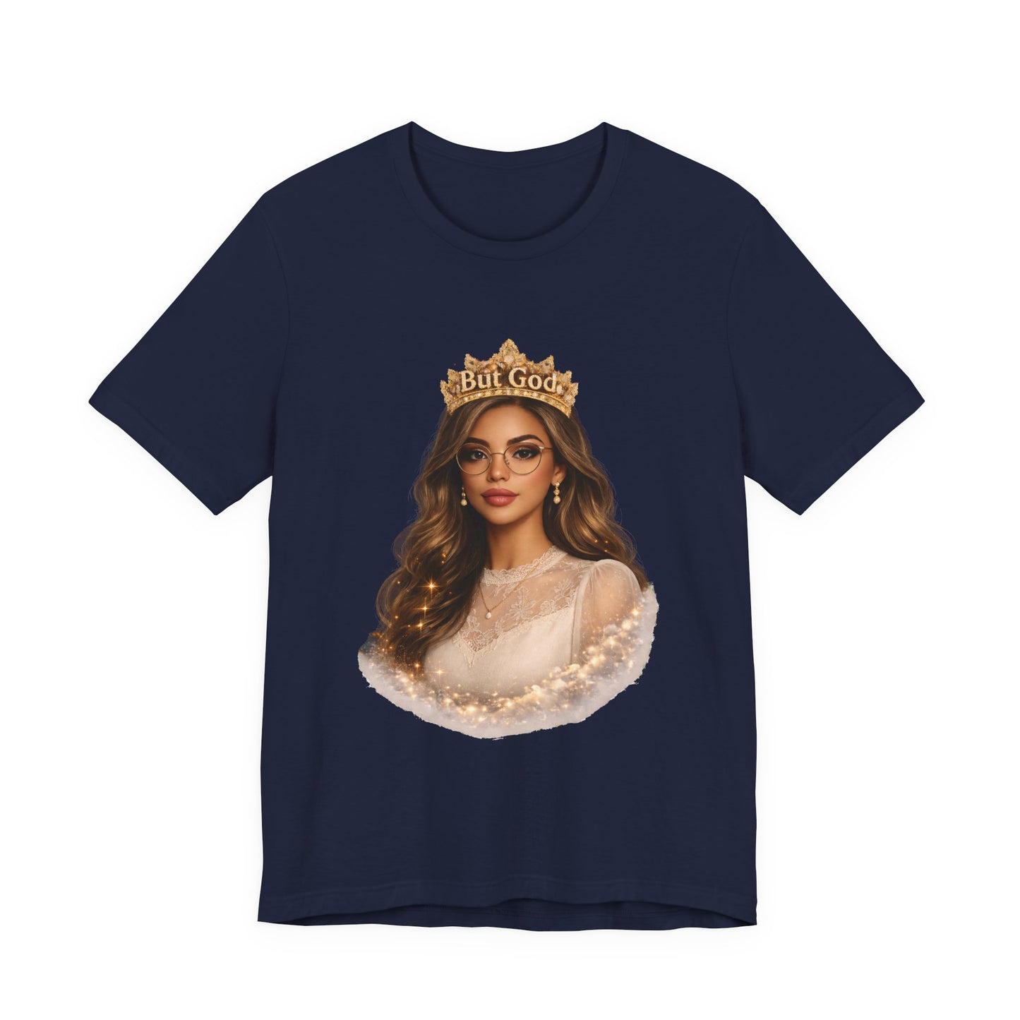 T-Shirt — Black Queen with Crown "But God" Graphic