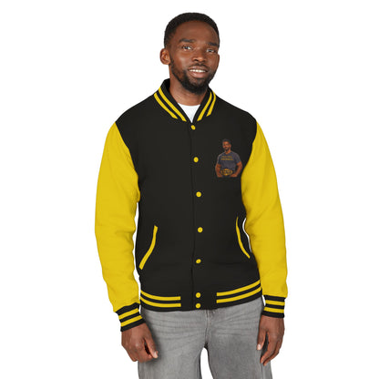 Letterman Jacket — "I Am a Man Who Walks in Truth" Graphic Varsity Jacket