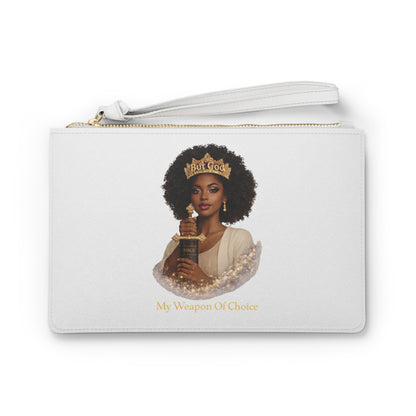 Empowered Queen Clutch Bag — "My Weapon Of Choice" Wristlet