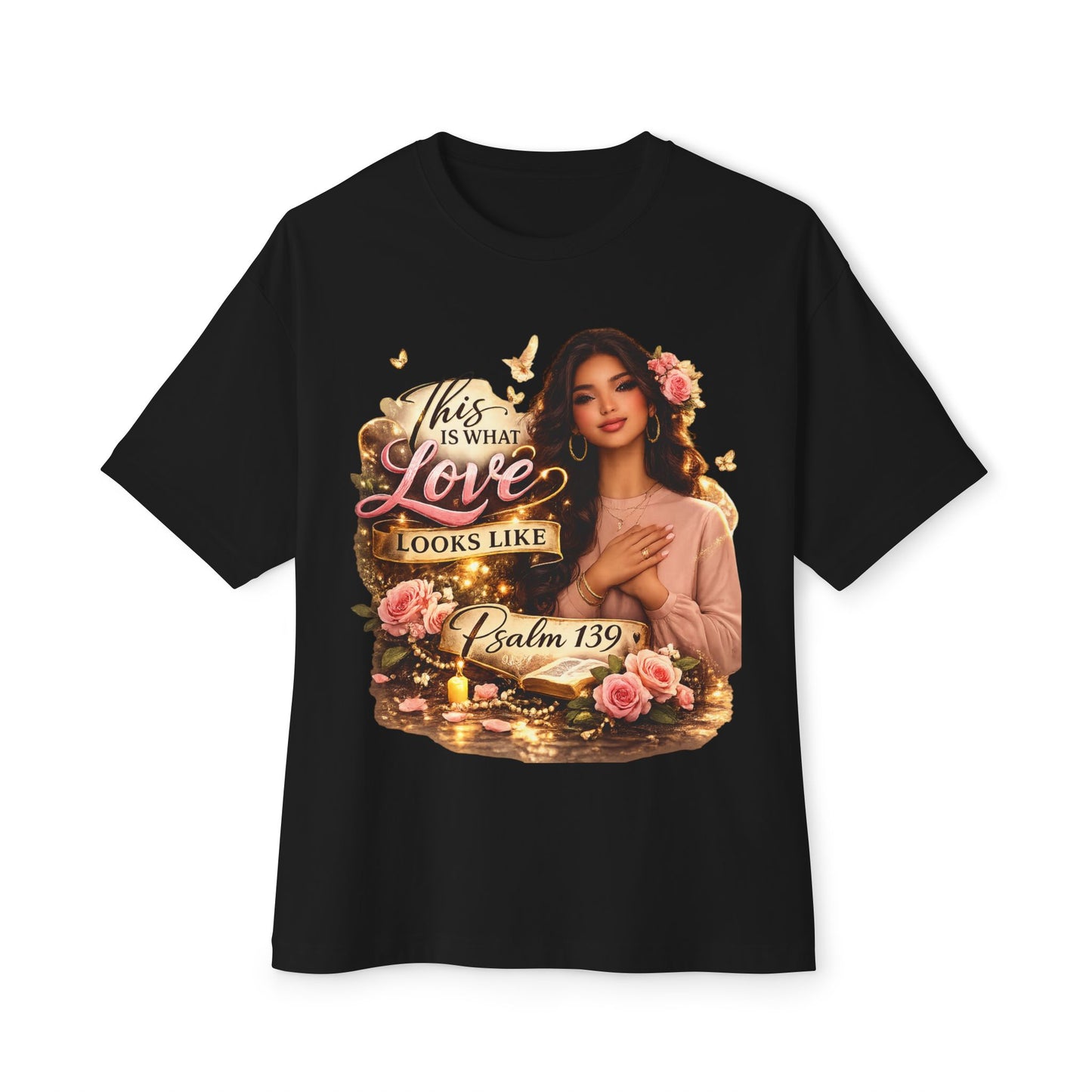 Christian Tee — "This Is What Love Looks Like" Psalm 139 Inspirational Shirt