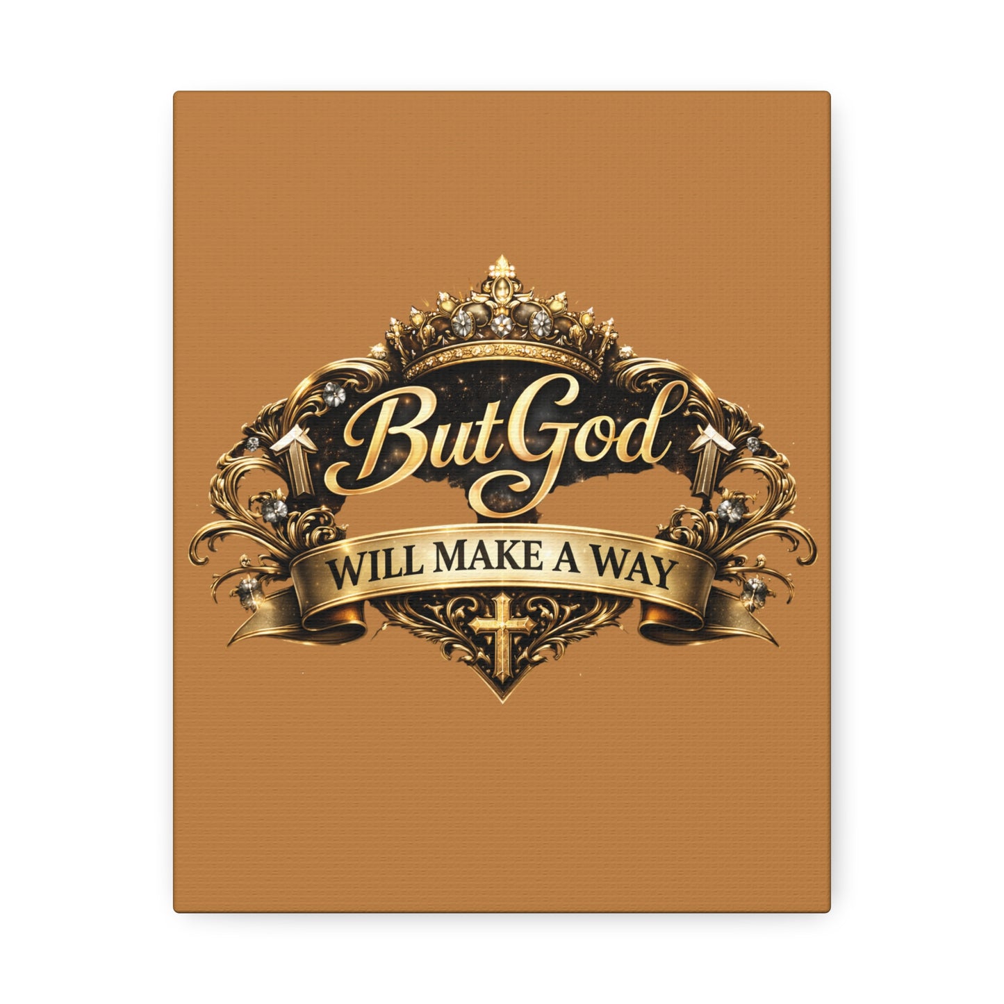But God Will Make a Way — Inspirational Stretched Canvas Wall Art