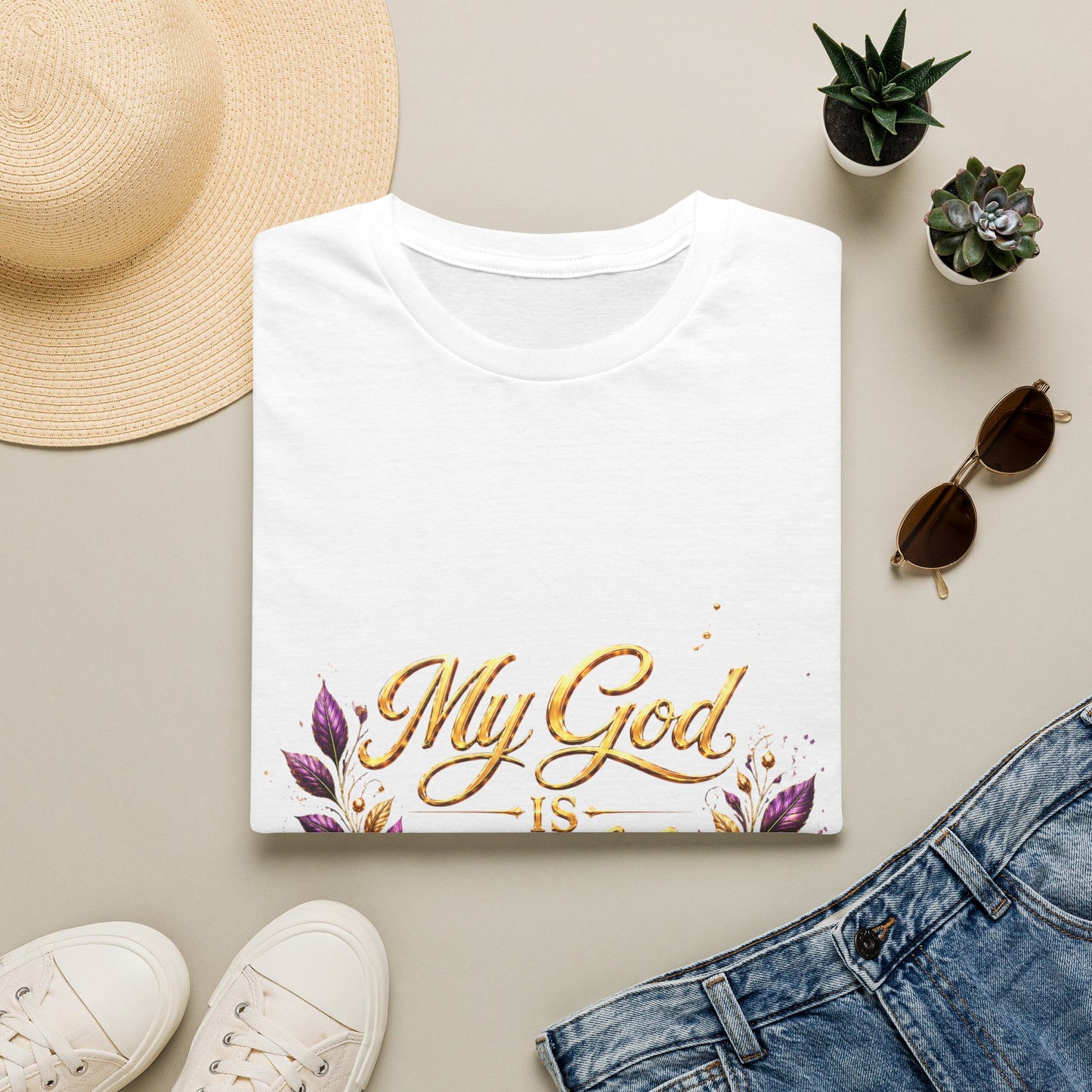 My God Is Able T-Shirt — Inspirational Christian Faith Tee