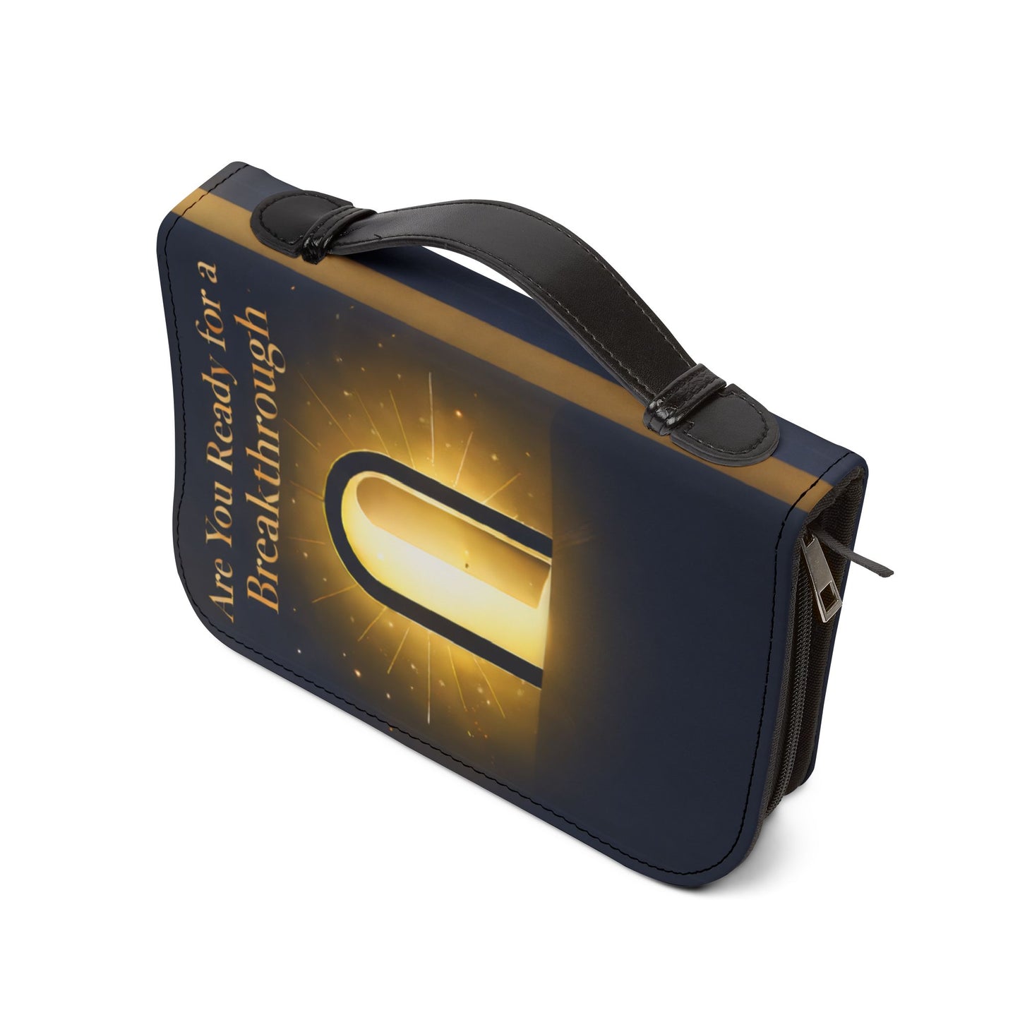 Bible Cover — "Are You Ready for a Breakthrough" Isaiah 43:19 Inspirational Zippered Cover