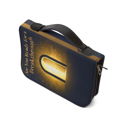 Bible Cover — "Are You Ready for a Breakthrough" Isaiah 43:19 Inspirational Zippered Cover