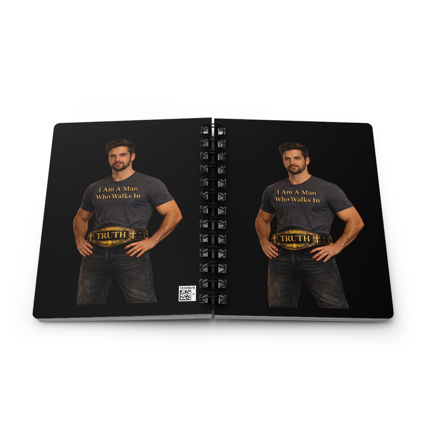 Spiral Notebook — "I Am A Man Who Walks In Truth" Inspirational Journal