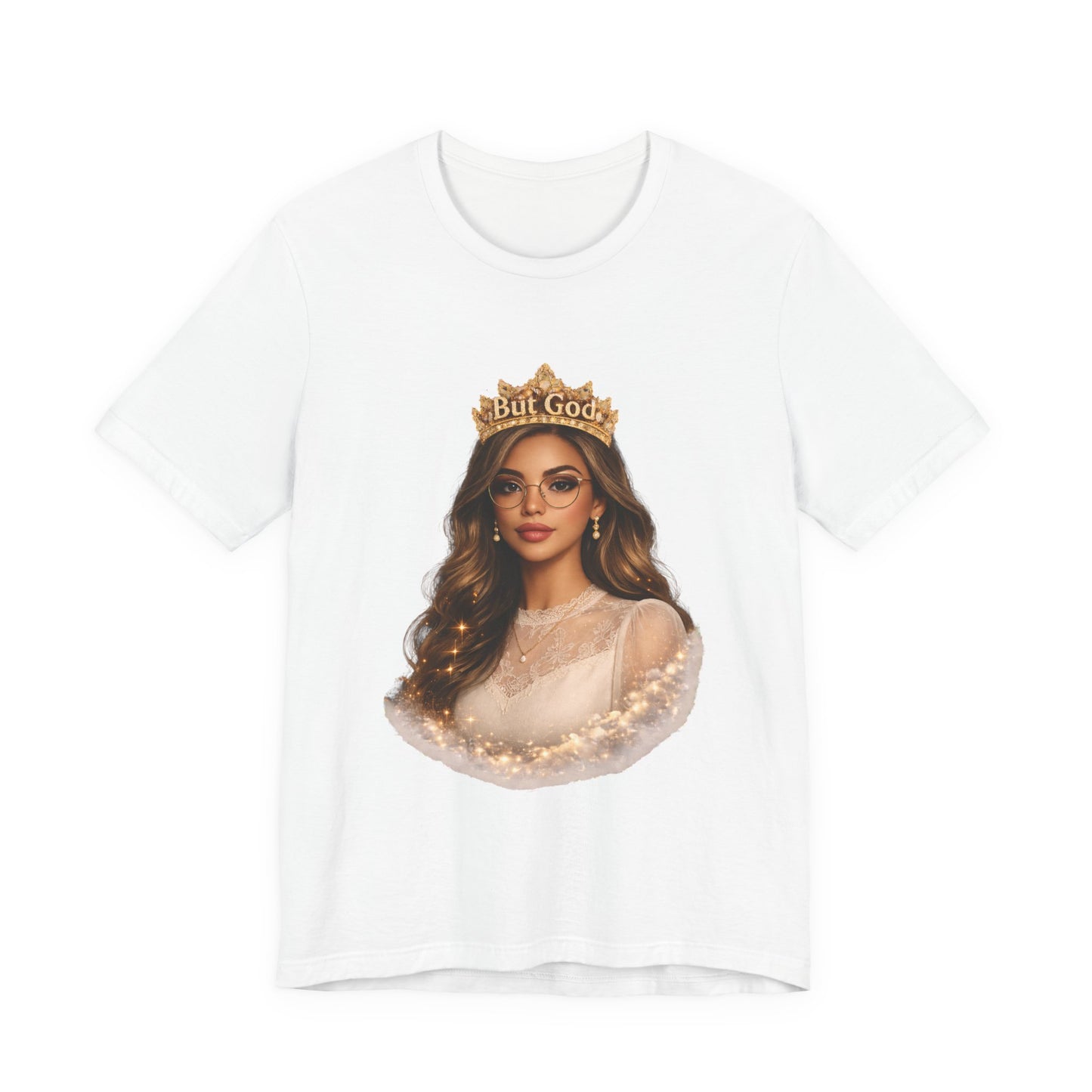 T-Shirt — Black Queen with Crown "But God" Graphic
