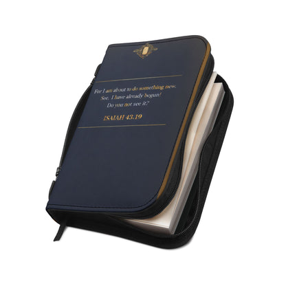 Bible Cover — "Are You Ready for a Breakthrough" Isaiah 43:19 Inspirational Zippered Cover