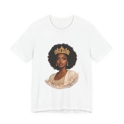 T-Shirt — Black Queen with Crown "Built Good" Graphic