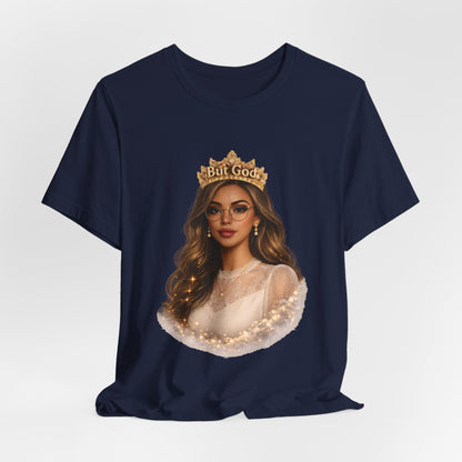 T-Shirt — Black Queen with Crown "But God" Graphic