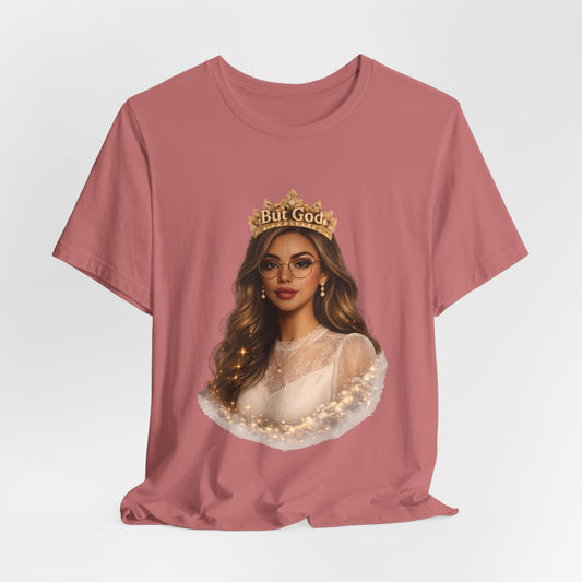 T-Shirt — Black Queen with Crown "But God" Graphic
