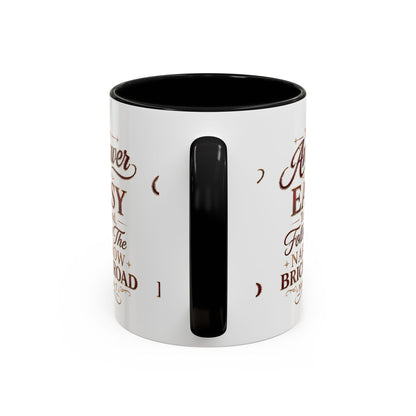 Inspirational Faith Coffee Mug — "The Answer Is Easy to Find, Follow the Narrow Brick Road"