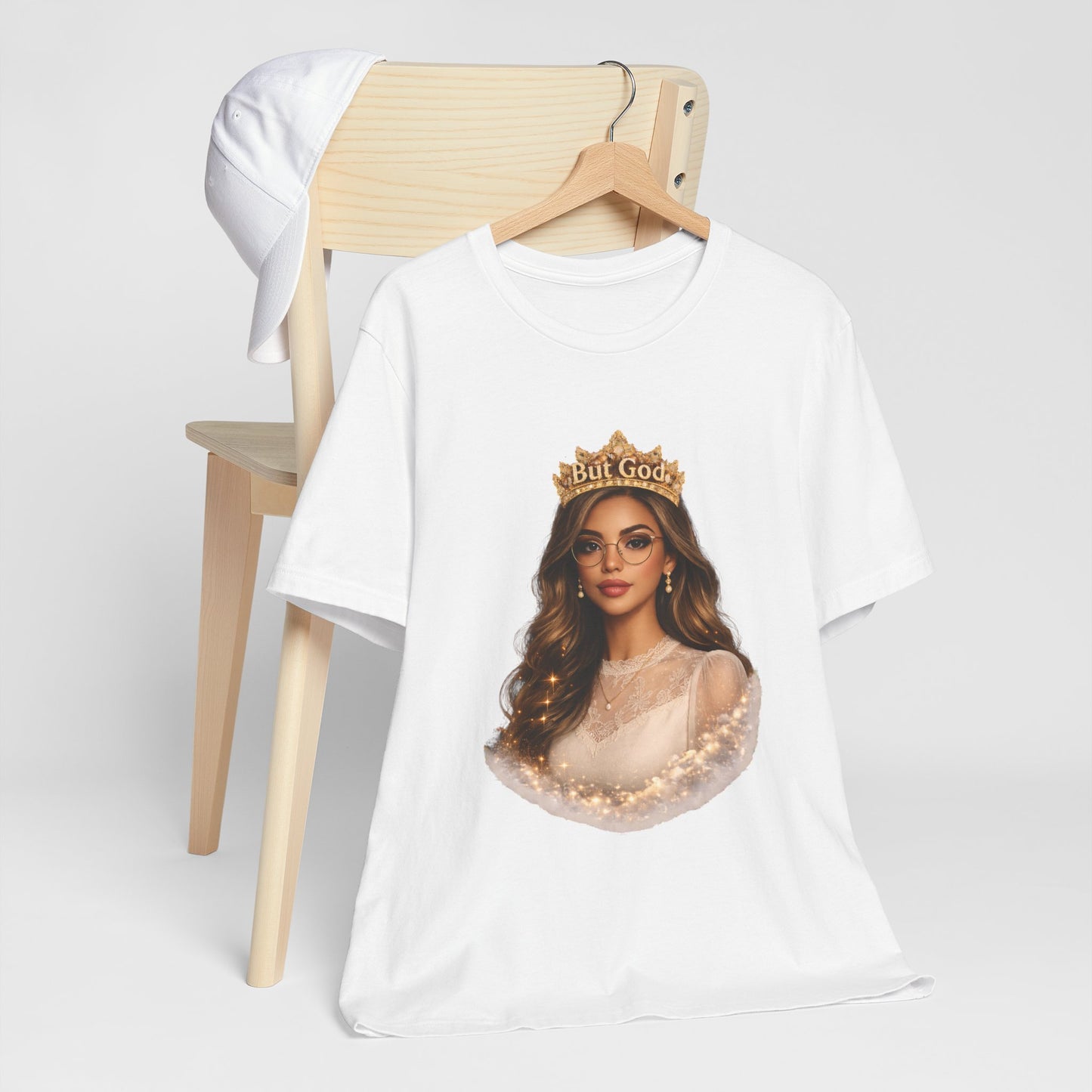 T-Shirt — Black Queen with Crown "But God" Graphic