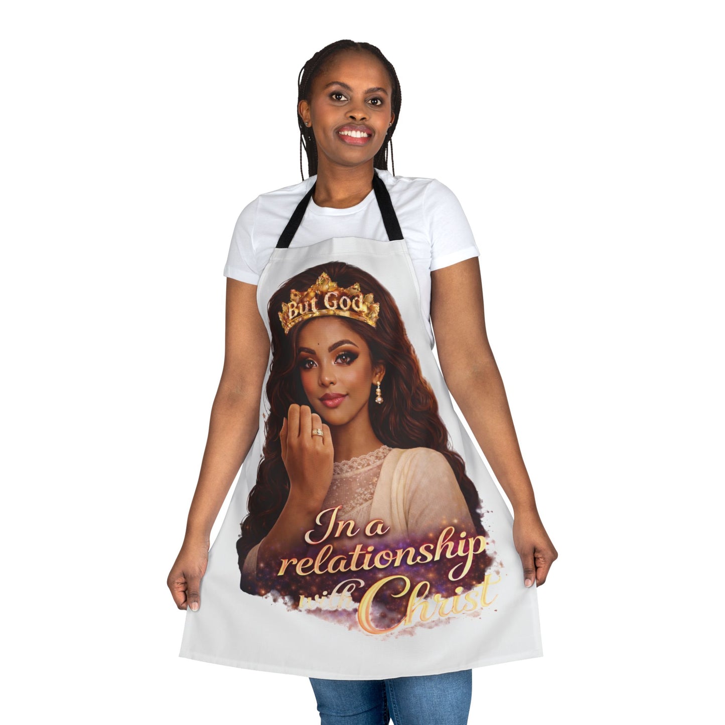 Christian Inspirational Apron — "In a Relationship with Christ" Kitchen Apron