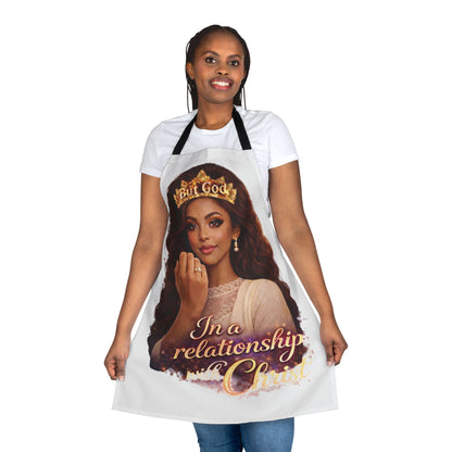 Christian Inspirational Apron — "In a Relationship with Christ" Kitchen Apron