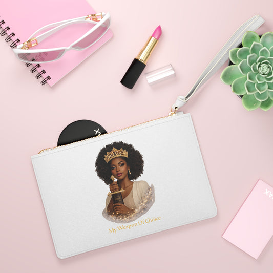 Empowered Queen Clutch Bag — "My Weapon Of Choice" Wristlet