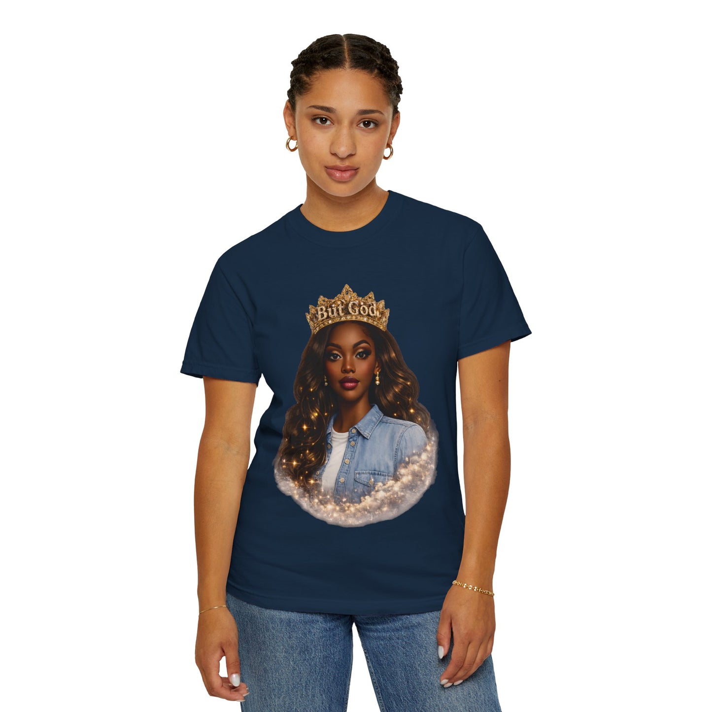 Crown Graphic T-Shirt — "But God" Inspirational Tee