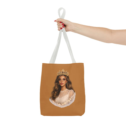 "But God" Portrait Tote Bag – Inspirational Art Tote