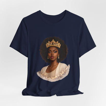 T-Shirt — Black Queen with Crown "Built Good" Graphic