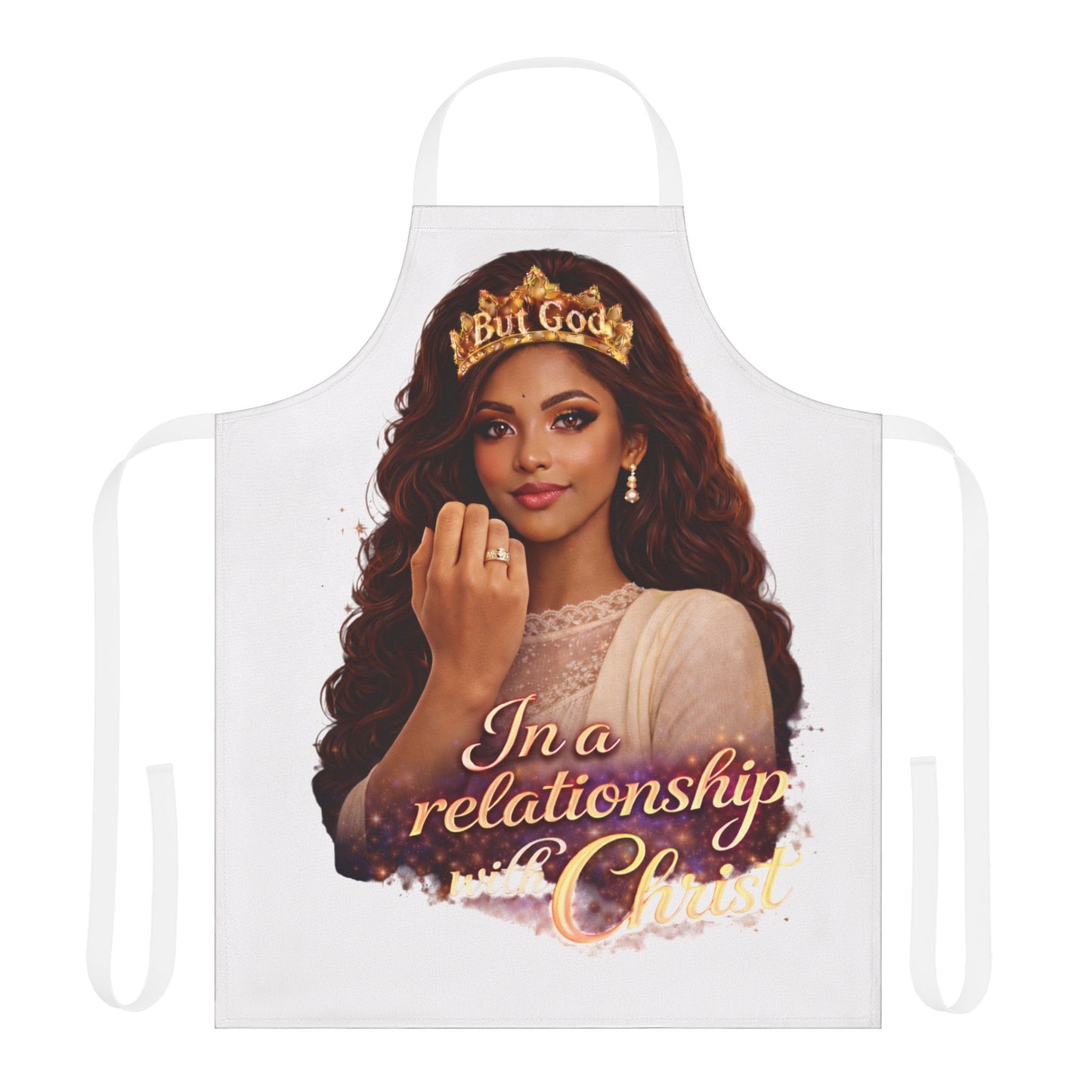 Christian Inspirational Apron — "In a Relationship with Christ" Kitchen Apron