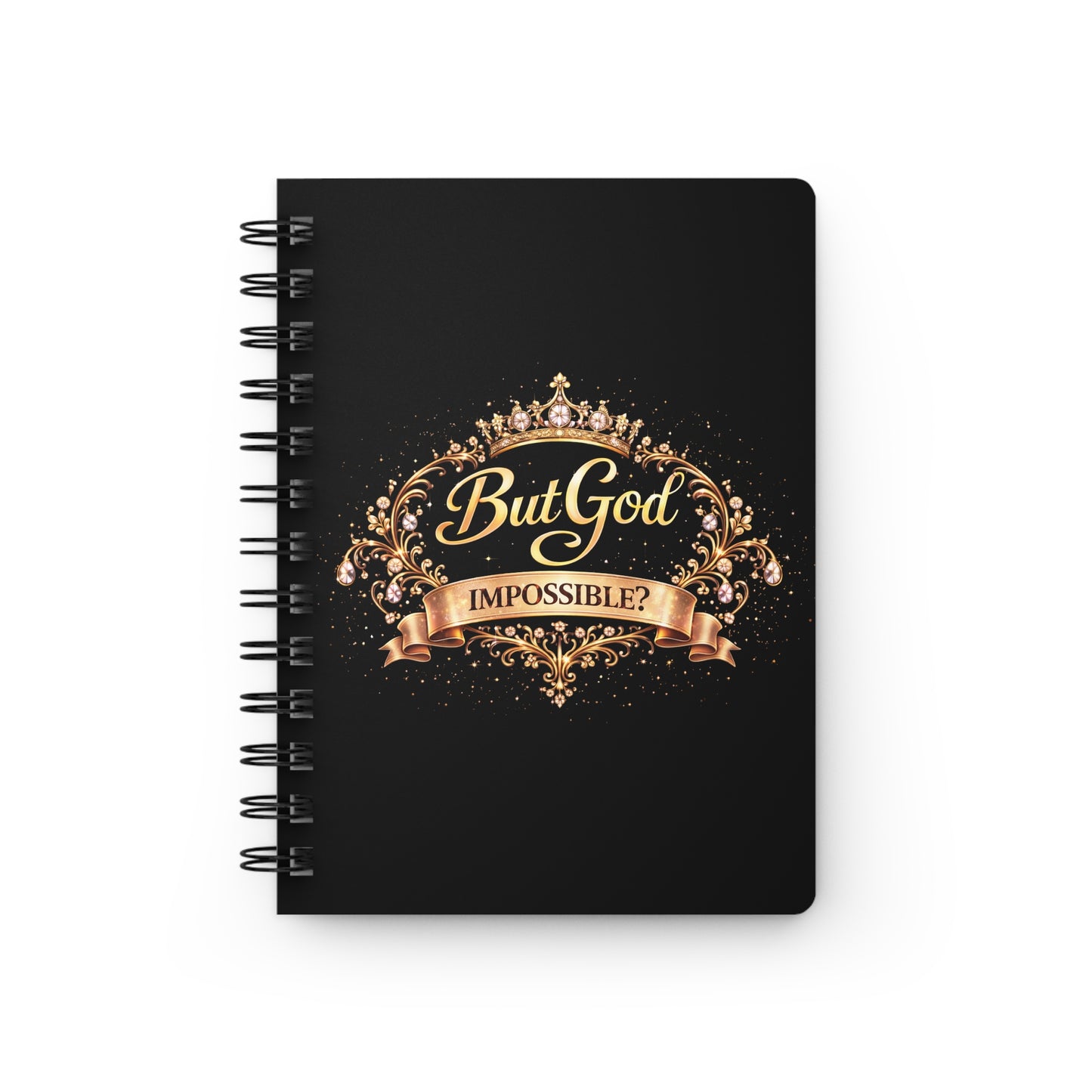 Journal - "But God" Inspirational Spiral Notebook (Christian Faith, Encouragement)