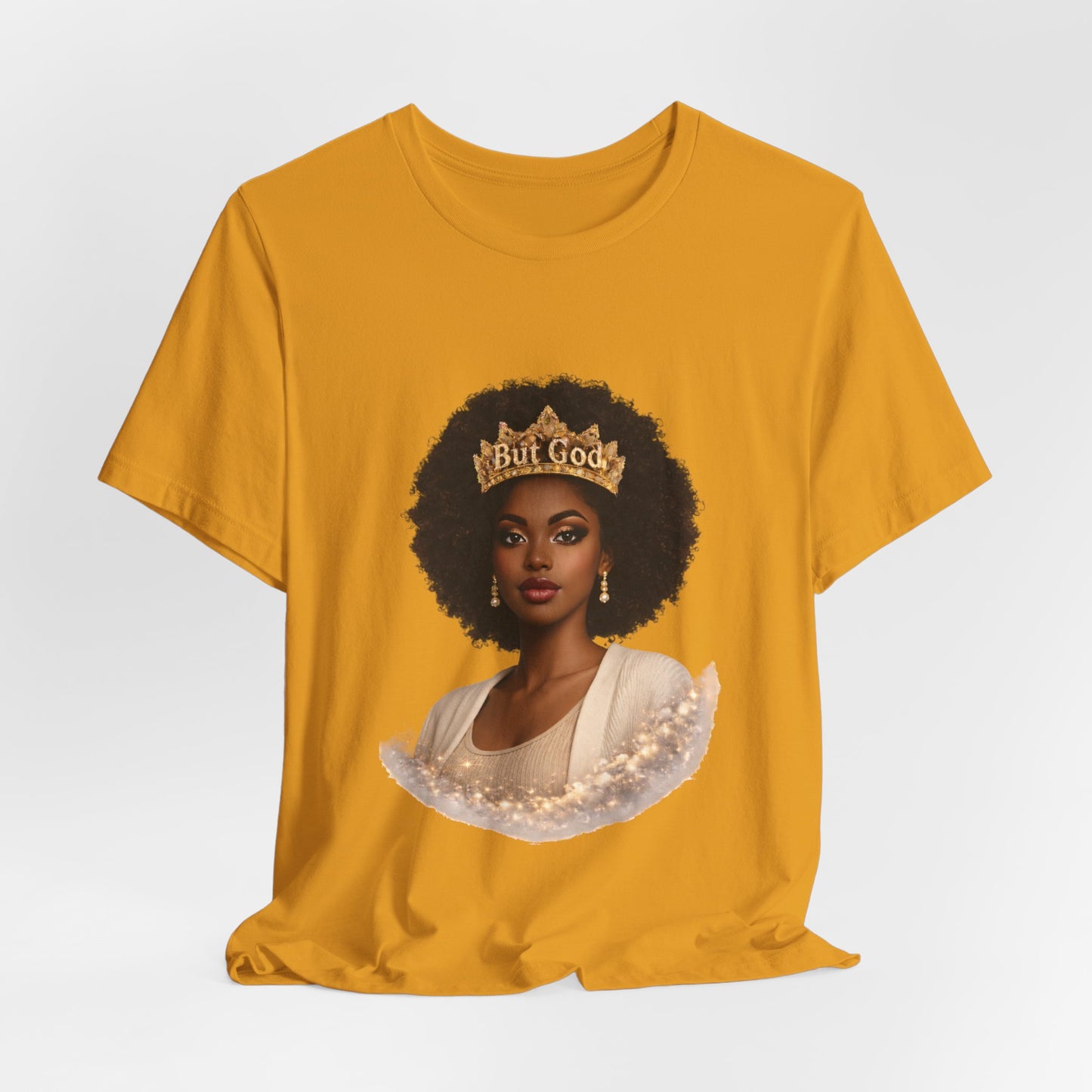 T-Shirt — Black Queen with Crown "Built Good" Graphic