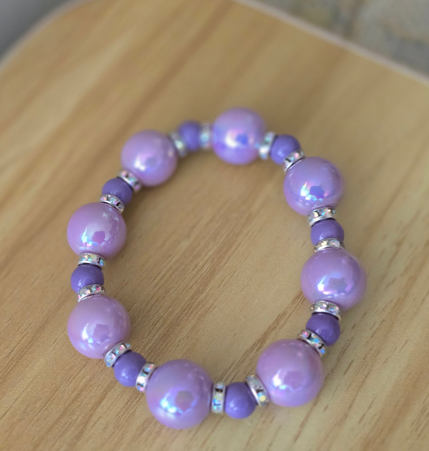 Touch Of Love Custom Purple Bracelet